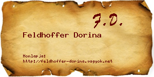 Feldhoffer Dorina névjegykártya